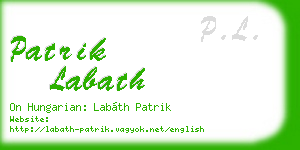 patrik labath business card